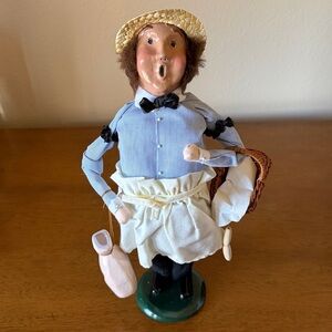 1995 Byers Choice London Butcher Caroler Vintage 1990s Signed Christmas